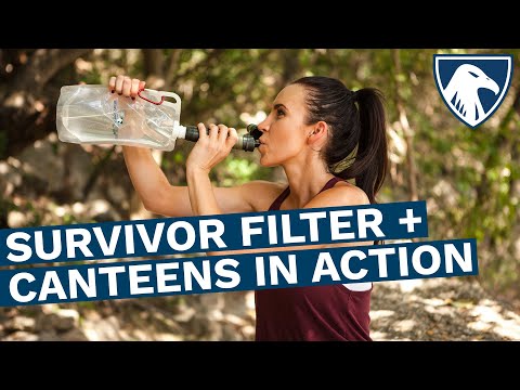 SURVIVOR FILTER SQUEEZE™ Water Filter + 2 Canteens - Survivor Filter
