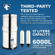 Survivor Filter Gravity Steel 2.25 Gallon Water Filtration System Portable Water Filters & Purifiers Survivor Filter 