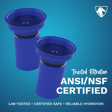 Replacement Filter for Active All Terrain and Americana Ultra Light Water Bottle, 2-Pack - Survivor Filter