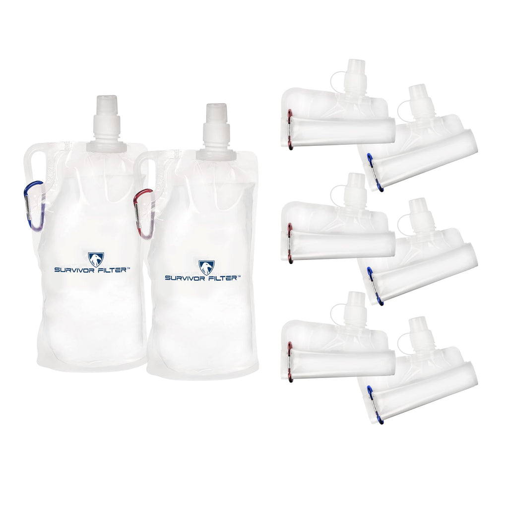 SURVIVOR CANTEENS™ Collapsible 33 Oz. 8-Pack Kit
