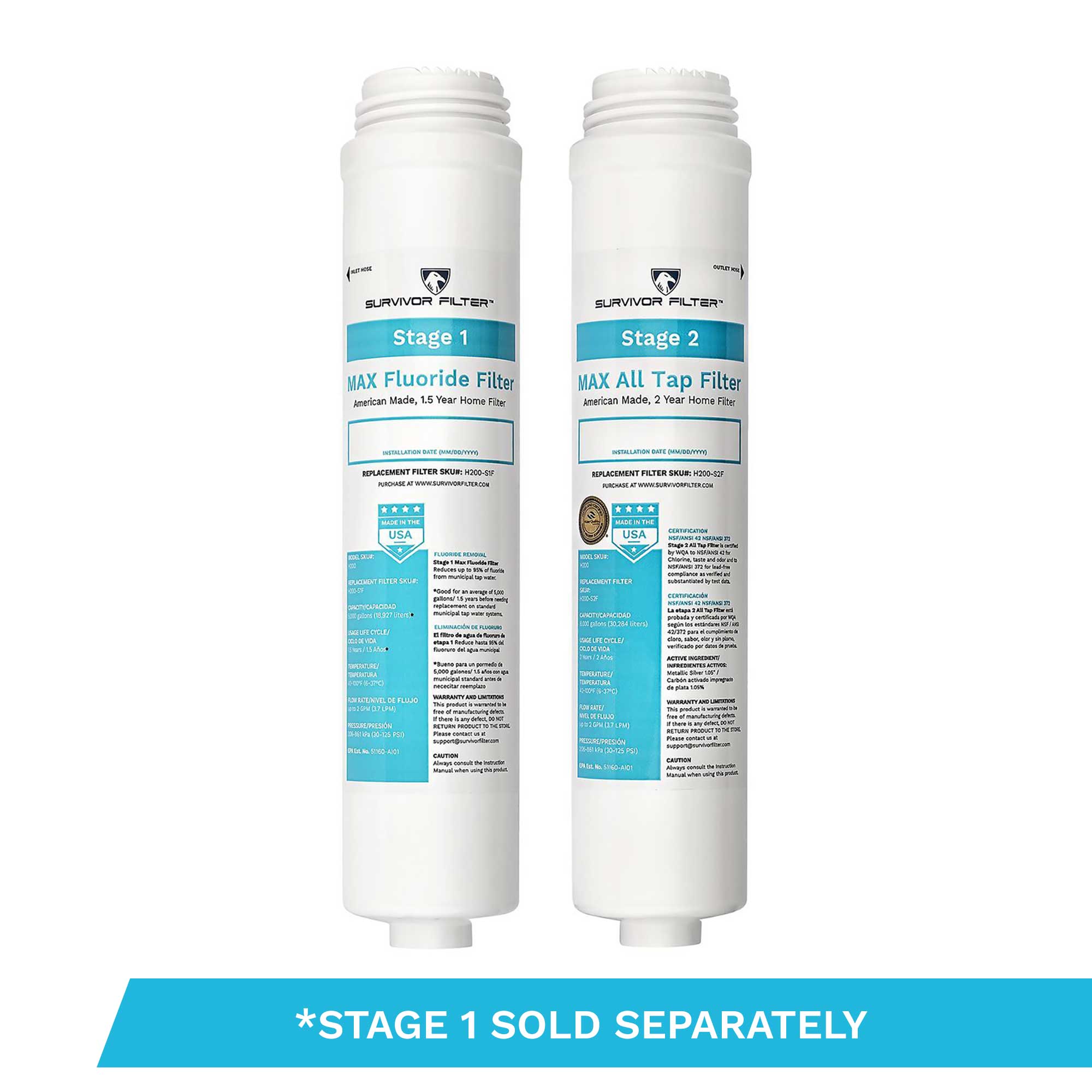 SURVIVOR FILTER™ Max - Replacement Stage 2 All Tap Filter - Survivor Filter