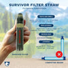 SURVIVOR FILTER™ Cleanable Water Filter Straw (Model: L600 UPC Code: 628250537437) - Survivor Filter