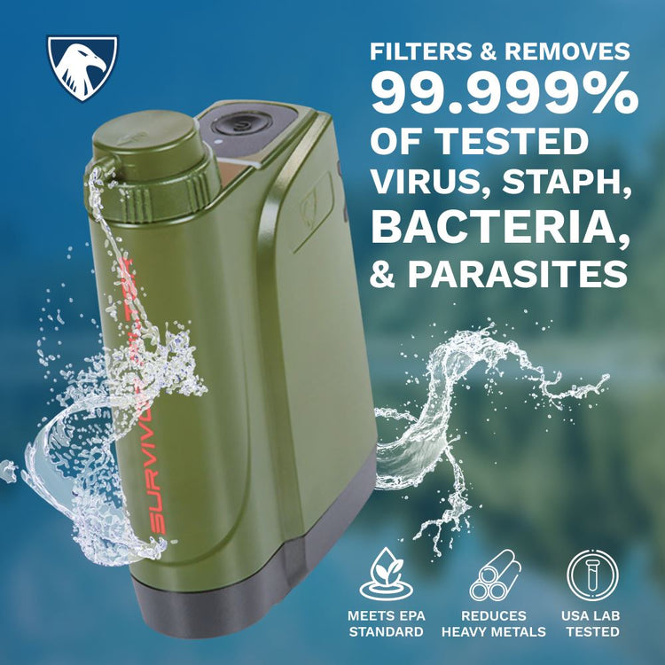 SURVIVOR FILTER™ PRO X Electric Survival Filter - Survivor Filter