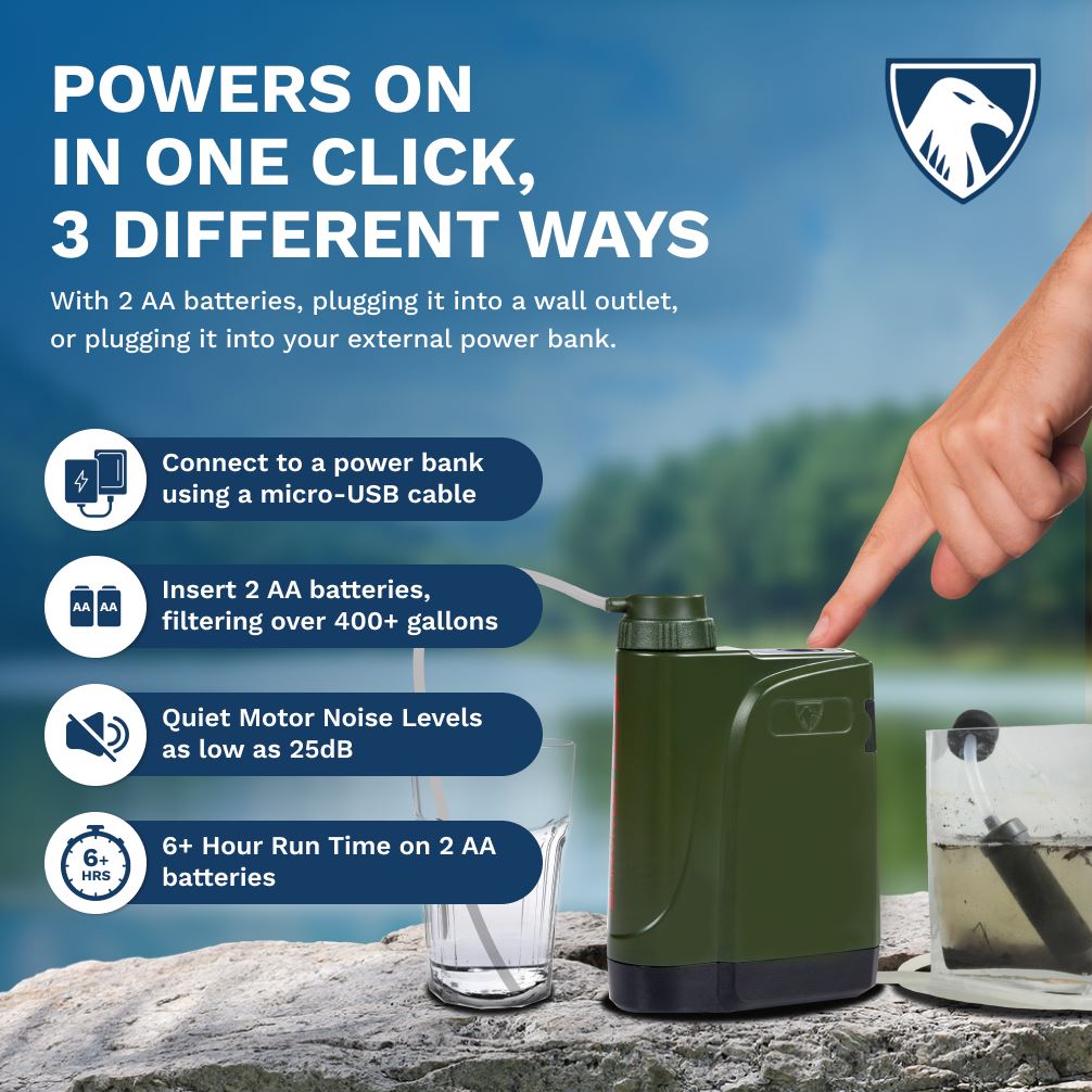 SURVIVOR FILTER™ PRO X Electric Survival Filter - Survivor Filter