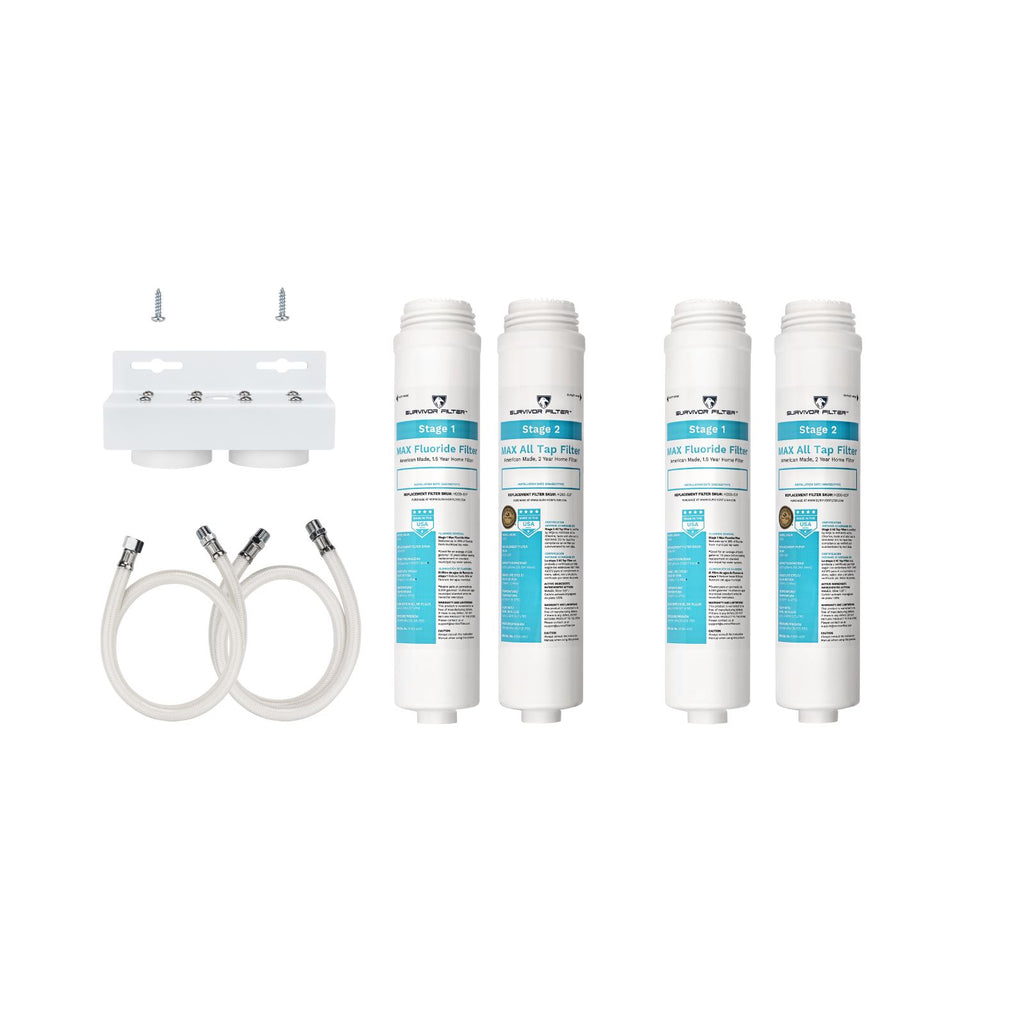 Max, 2-Stage Filter + Replacement Filters Set