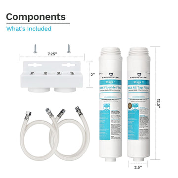 SURVIVOR FILTER™ Max, 2-Stage Fluoride and Chlorine In-Line Home Filter - Survivor Filter