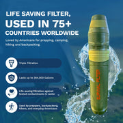 SURVIVAL FILTER Cleanable Water Filter Straw - Survivor Filter