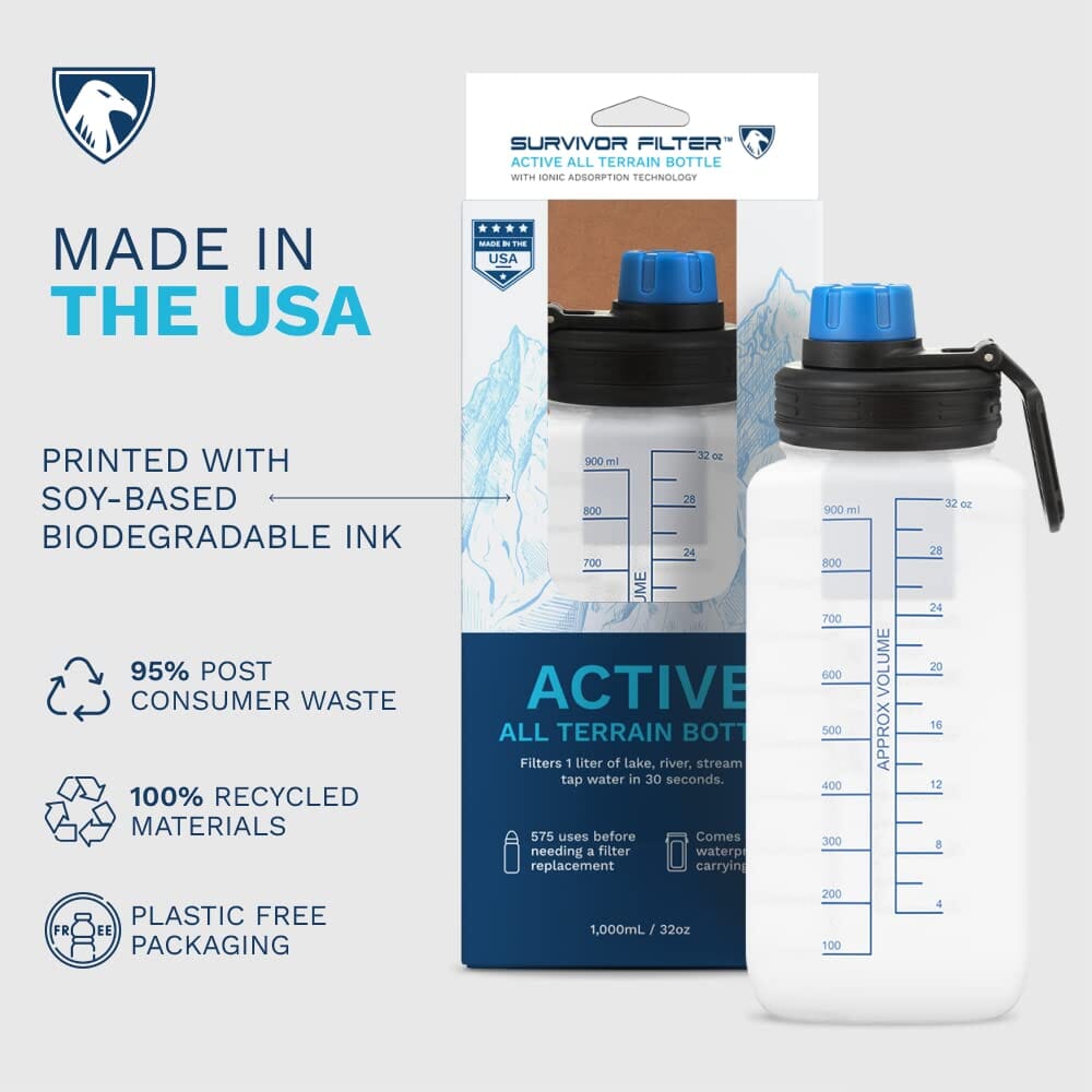 SURVIVOR FILTER™ Active All Terrain Filtration Bottle &amp; Carrier System - Survivor Filter