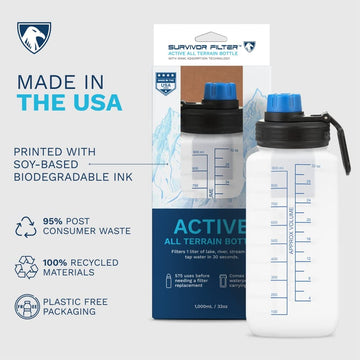 SURVIVOR FILTER™ Active All Terrain Filtration Bottle & Carrier System - Survivor Filter