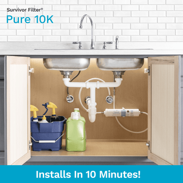 SURVIVOR FILTER™ Pure 10K, Chlorine In-Line Home Filter - Survivor Filter