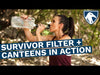 SURVIVOR FILTER SQUEEZE™ Water Filter + 2 Canteens