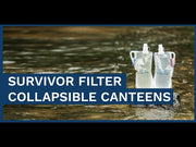 Survivor Canteens - Collapsible Water Bottles, Canteens 2 Pack